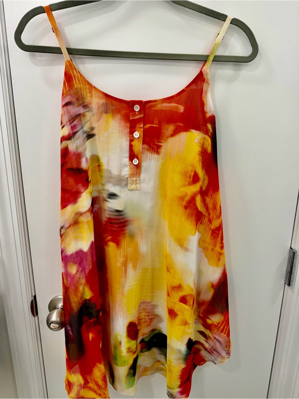 Alice + Olivia Loma Watercolor Chiffon Mini Dress